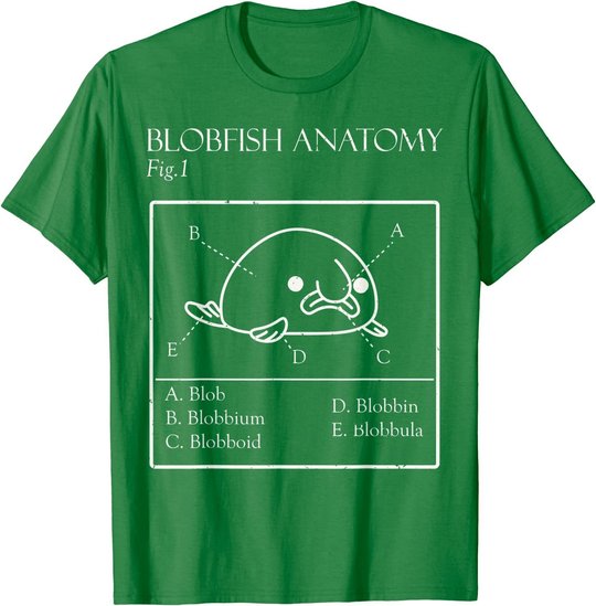 Blobby the Blobfish - Official (Blobatomy) T-Shirt