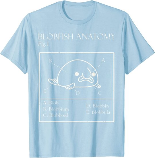 Blobby the Blobfish - Official (Blobatomy) T-Shirt