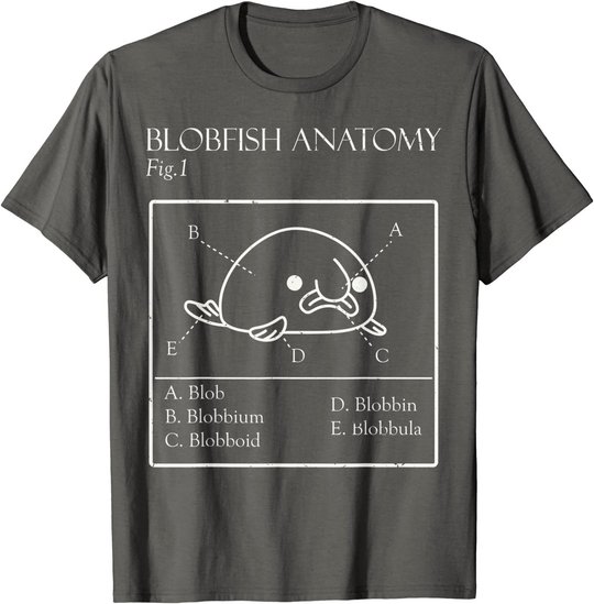 Blobby the Blobfish - Official (Blobatomy) T-Shirt