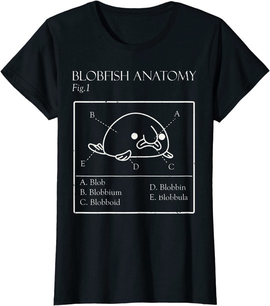 Blobby the Blobfish - Official (Blobatomy) T-Shirt
