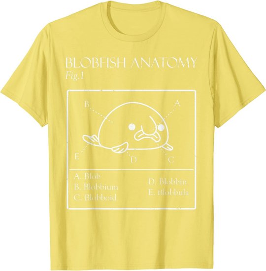 Blobby the Blobfish - Official (Blobatomy) T-Shirt