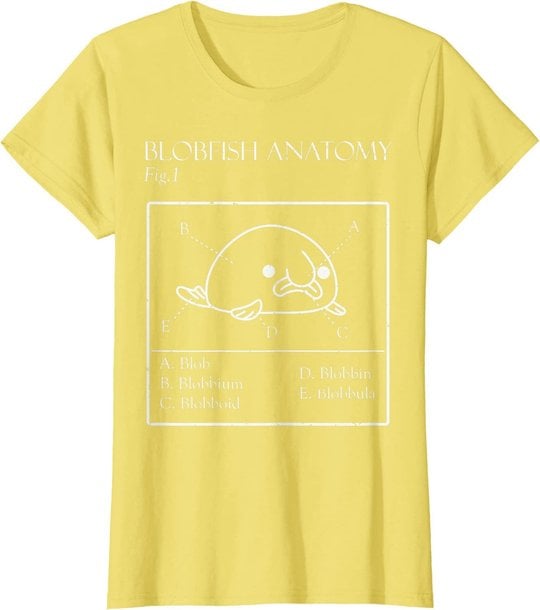 Blobby the Blobfish - Official (Blobatomy) T-Shirt