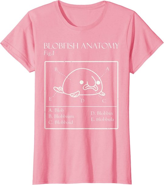 Blobby the Blobfish - Official (Blobatomy) T-Shirt