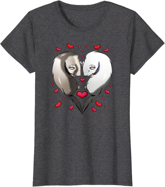 Frettchen Liebe Valentinstag Geschenk T-Shirt