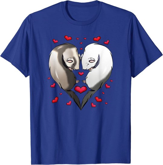Frettchen Liebe Valentinstag Geschenk T-Shirt