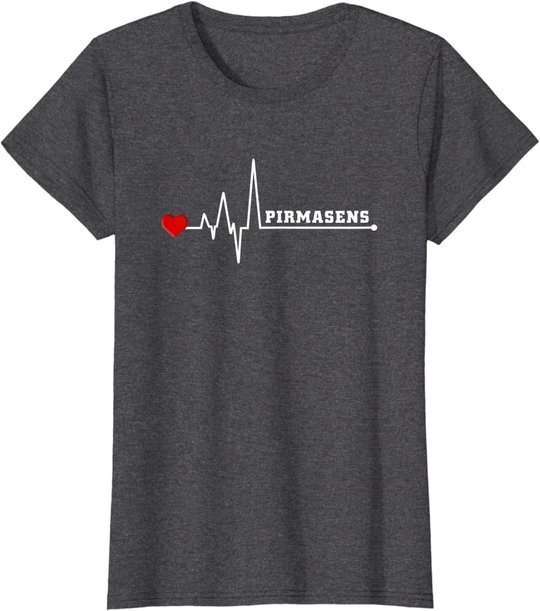 Pirmasens Herzschlag Heartbeat Stadt Liebe T-Shirt T-Shirt