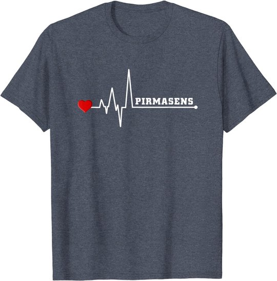 Pirmasens Herzschlag Heartbeat Stadt Liebe T-Shirt T-Shirt