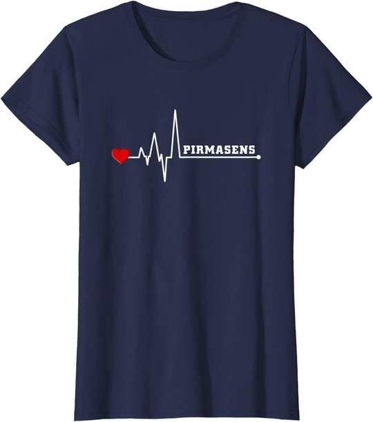 Pirmasens Herzschlag Heartbeat Stadt Liebe T-Shirt T-Shirt