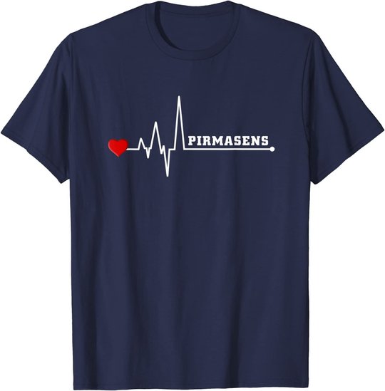 Pirmasens Herzschlag Heartbeat Stadt Liebe T-Shirt T-Shirt