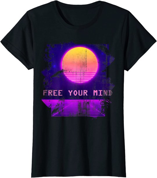 Vaporwave Synthwave 80er und 90er Retro Aesthetics T-Shirt