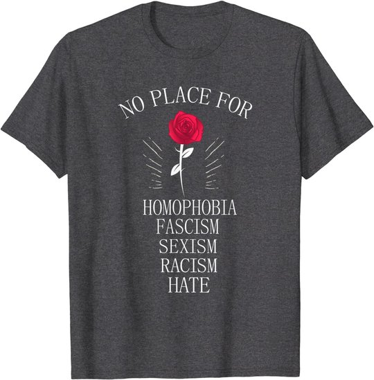 No Place For Homophobia Sexism Racism Hate T-Shirt