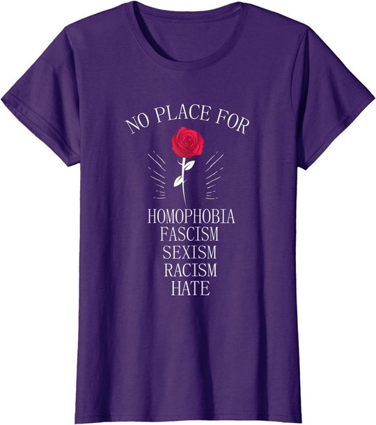 No Place For Homophobia Sexism Racism Hate T-Shirt