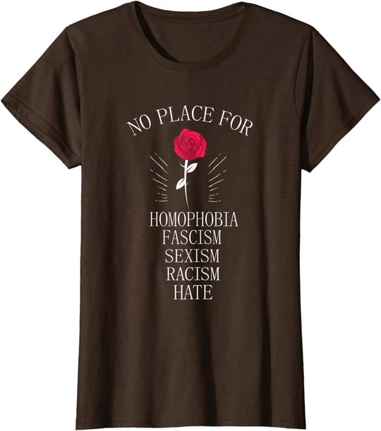 No Place For Homophobia Sexism Racism Hate T-Shirt
