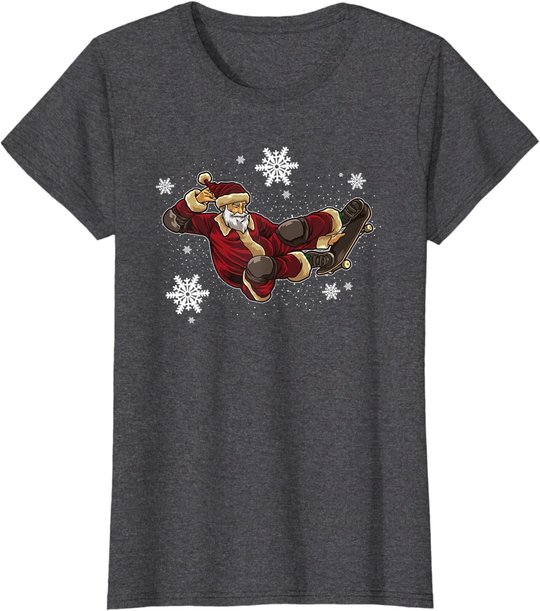 Skateboard Weihnachtsmann - Skate Trick für Weihnachten T-Shirt