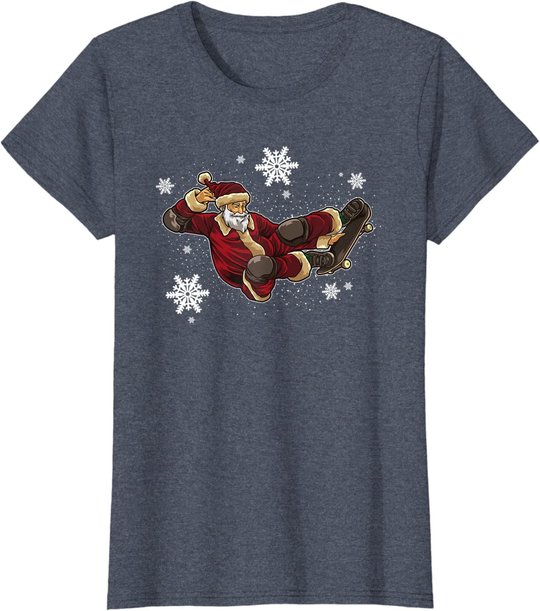 Skateboard Weihnachtsmann - Skate Trick für Weihnachten T-Shirt