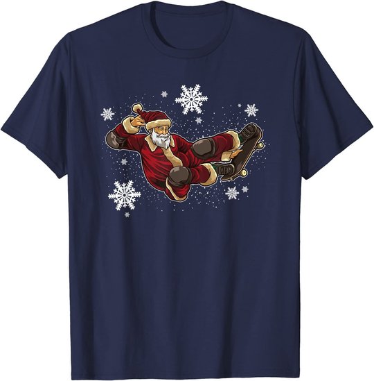 Skateboard Weihnachtsmann - Skate Trick für Weihnachten T-Shirt