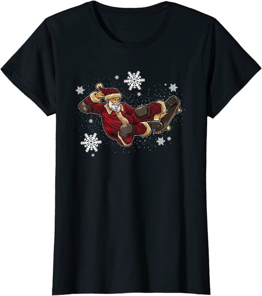 Skateboard Weihnachtsmann - Skate Trick für Weihnachten T-Shirt