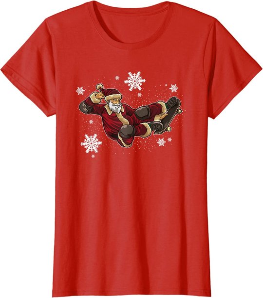 Skateboard Weihnachtsmann - Skate Trick für Weihnachten T-Shirt