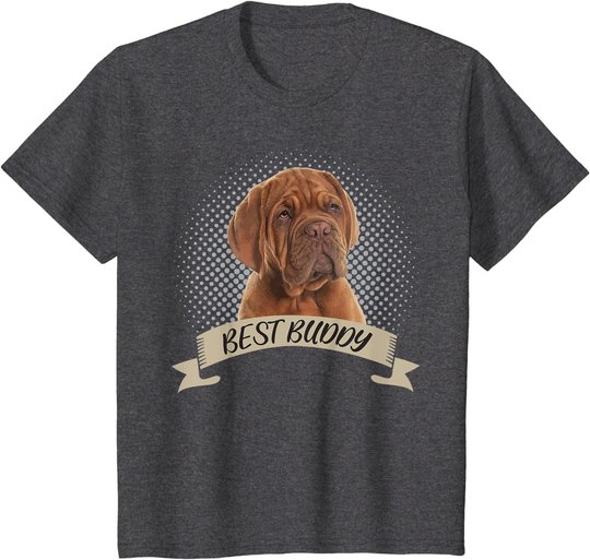 Dogue de Bordeaux Bester Freund Hundeportrait T-Shirt