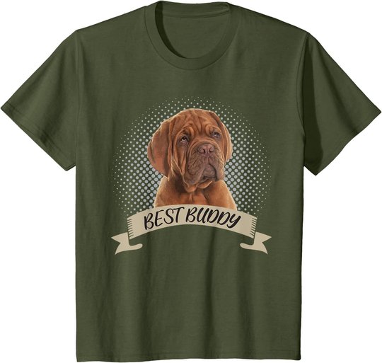 Dogue de Bordeaux Bester Freund Hundeportrait T-Shirt