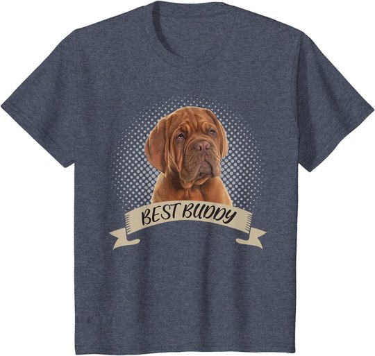 Dogue de Bordeaux Bester Freund Hundeportrait T-Shirt