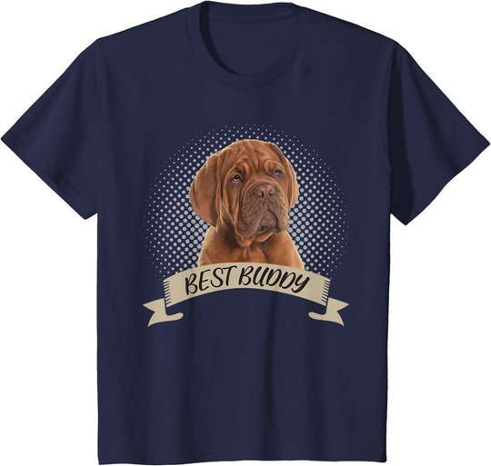 Dogue de Bordeaux Bester Freund Hundeportrait T-Shirt