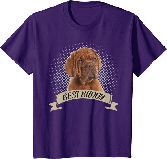 Dogue de Bordeaux Bester Freund Hundeportrait T-Shirt