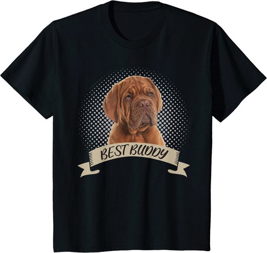 Dogue de Bordeaux Bester Freund Hundeportrait T-Shirt