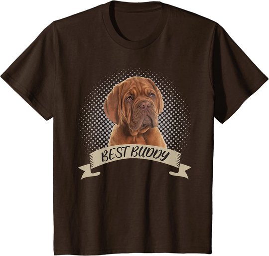 Dogue de Bordeaux Bester Freund Hundeportrait T-Shirt