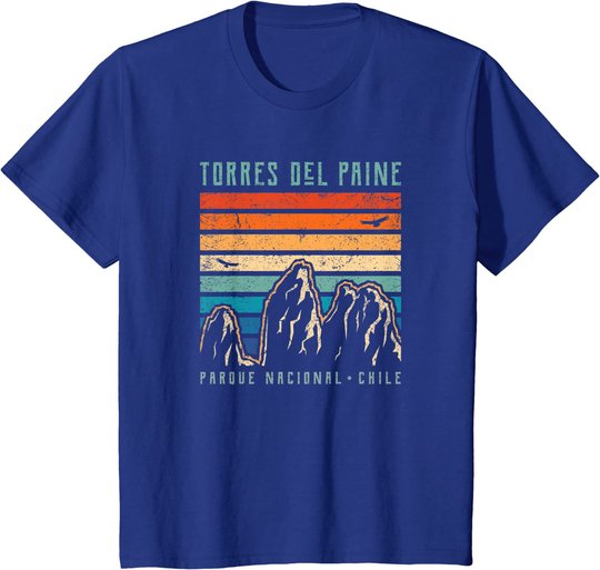 Torres del Paine | Retro Chile Berg | Anden | Mountains T-Shirt