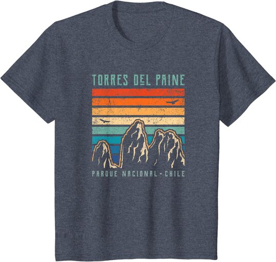 Torres del Paine | Retro Chile Berg | Anden | Mountains T-Shirt