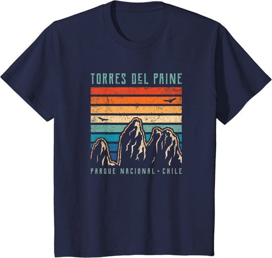 Torres del Paine | Retro Chile Berg | Anden | Mountains T-Shirt