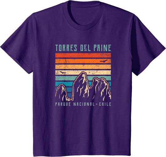 Torres del Paine | Retro Chile Berg | Anden | Mountains T-Shirt
