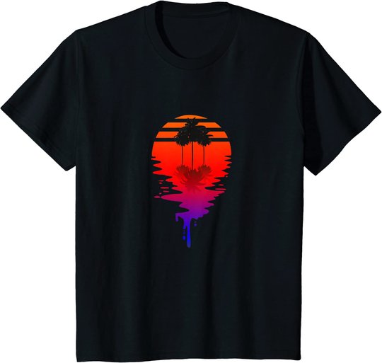 Synthwave Retro Nostalgie Sonne 90er Vaporwave Outrun T-Shirt