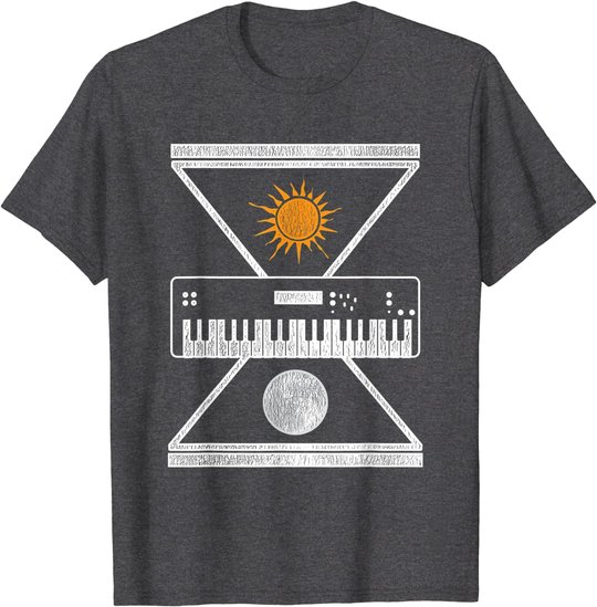Okkulte Synthesizer Sonne Mond T-Shirt