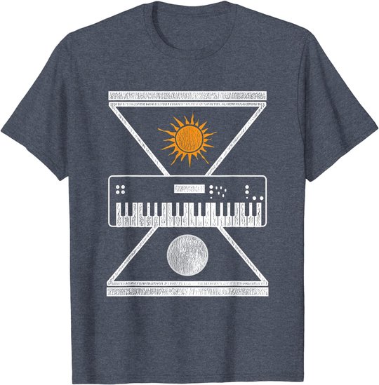 Okkulte Synthesizer Sonne Mond T-Shirt