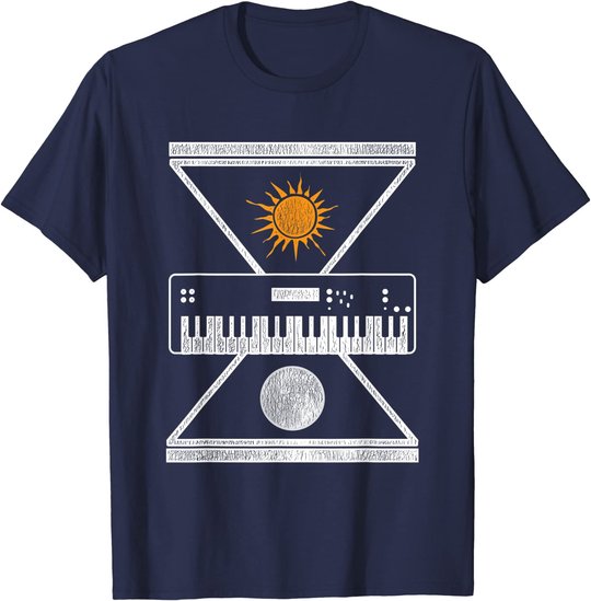 Okkulte Synthesizer Sonne Mond T-Shirt