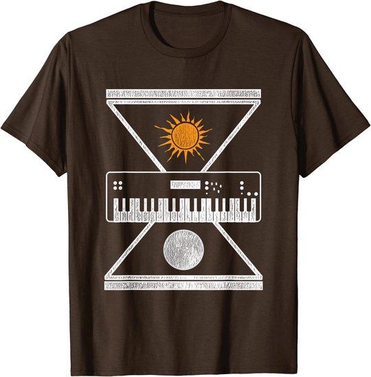 Okkulte Synthesizer Sonne Mond T-Shirt