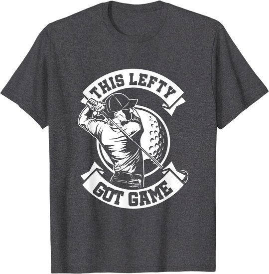 Herren Linkshänder Spieler Golf Spieler Lefty Golfspieler Geschenk T-Shirt