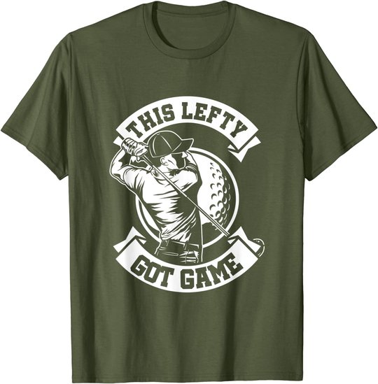 Herren Linkshänder Spieler Golf Spieler Lefty Golfspieler Geschenk T-Shirt