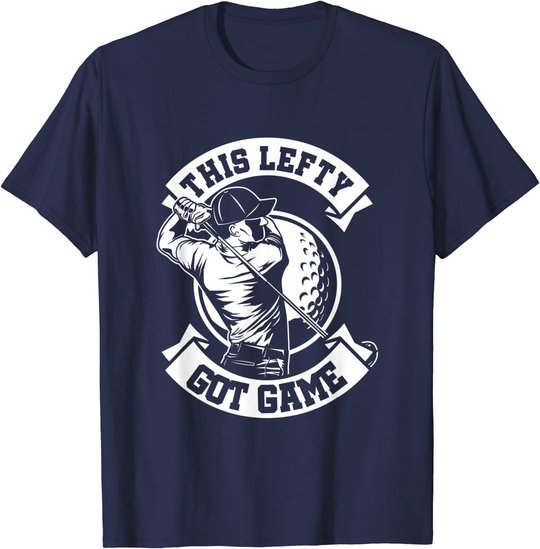 Herren Linkshänder Spieler Golf Spieler Lefty Golfspieler Geschenk T-Shirt