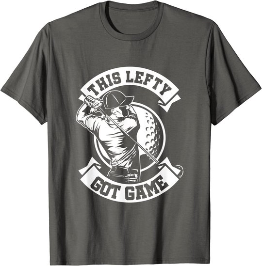 Herren Linkshänder Spieler Golf Spieler Lefty Golfspieler Geschenk T-Shirt