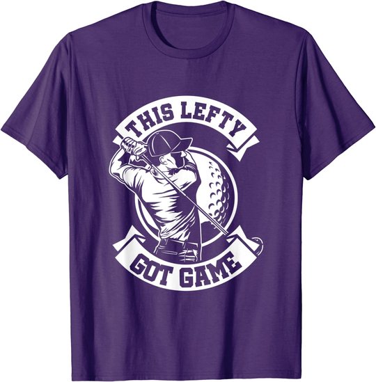 Herren Linkshänder Spieler Golf Spieler Lefty Golfspieler Geschenk T-Shirt
