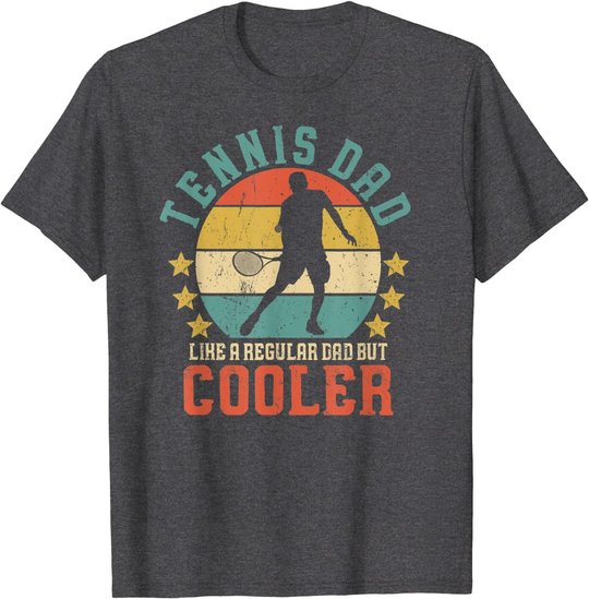 Herren Tennis Dad Vintage Tennis Player Father's Day T-Shirt