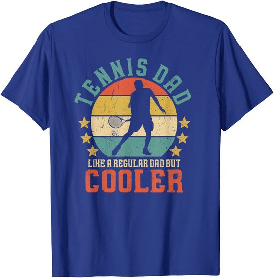 Herren Tennis Dad Vintage Tennis Player Father's Day T-Shirt