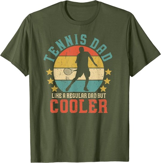 Herren Tennis Dad Vintage Tennis Player Father's Day T-Shirt