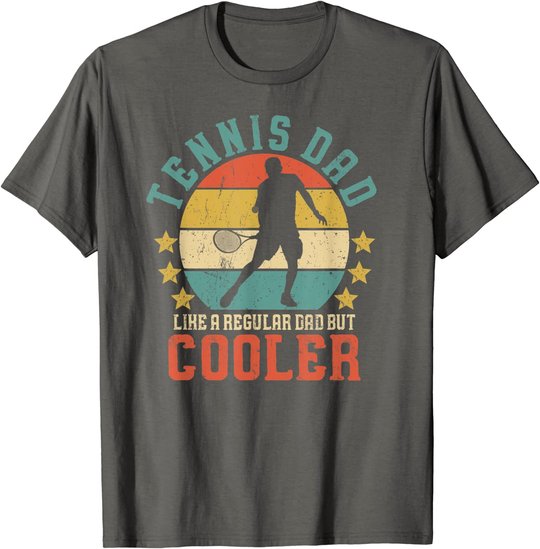 Herren Tennis Dad Vintage Tennis Player Father's Day T-Shirt