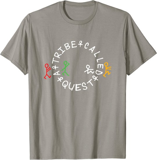 A Tribe Called Quest Official Circle Logo Grey T-Shirt