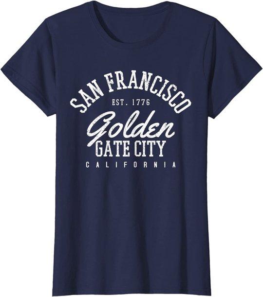 San Francisco Golden Gate Bridge City Kalifornien Souvenir T-Shirt