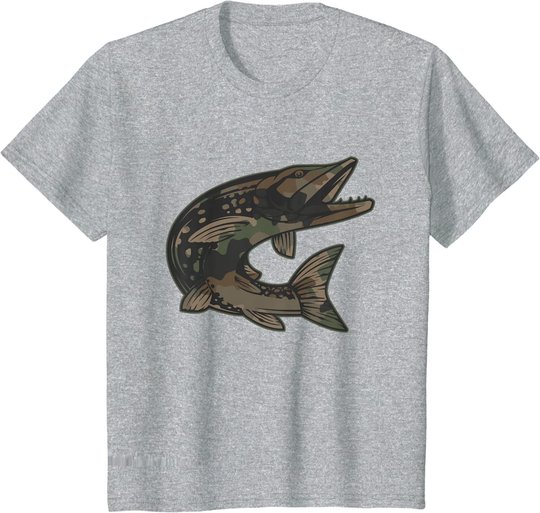 Hecht Raubfisch I Angler Fisch Fischen Geschenk T-Shirt